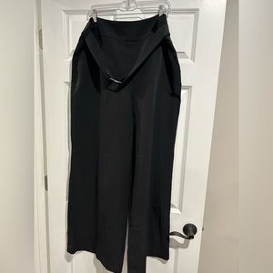 New York and Company wide leg black pants size 18